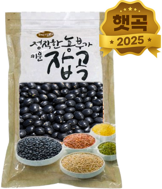 천일공작소 국산 햇 약콩 검은콩 쥐눈이콩 고급형, 1개, 1kg
