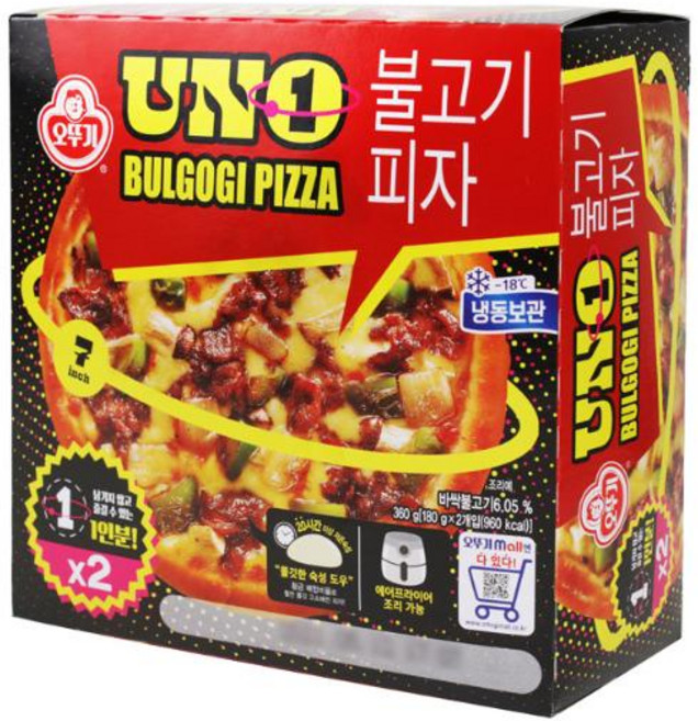 오뚜기 불고기 피자 UNO(180gx2개)_냉동 360g, 2세트