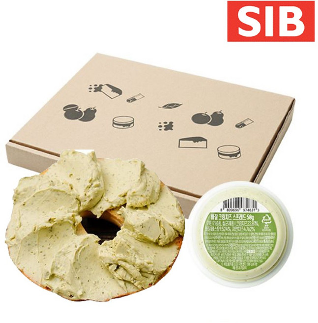 선인 포션 바질크림치즈 스프레드 50g×12개, 12개, 50g