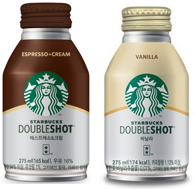 올따옴기획 스타벅스275ml 바닐라 3개+에스프레소&크림 3개, 275ml, 6개