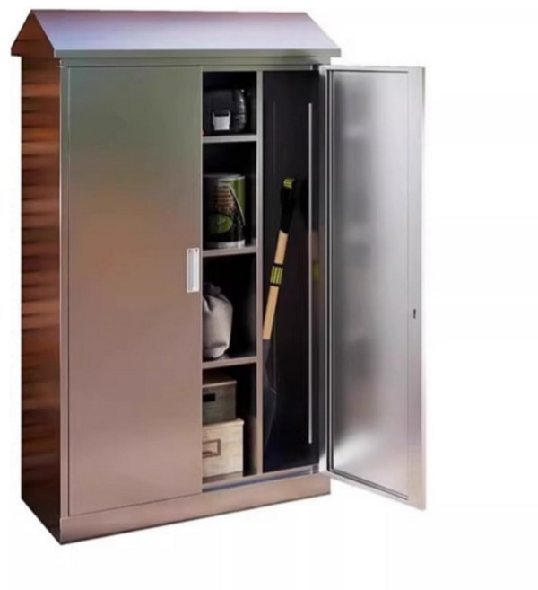 방수 수납장 야외 실외 보관함 캐비닛 창고용 스테인리스 인테리어, A_높이1000 너비900 깊이420 201 C_1mm