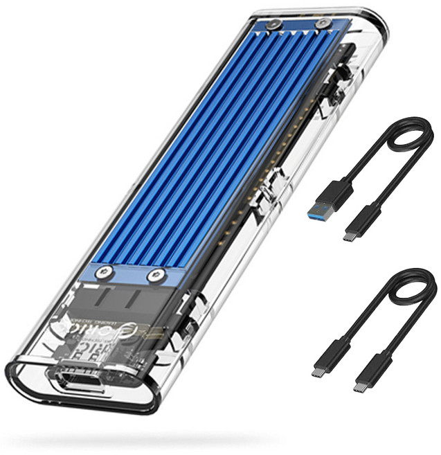 오리코 듀얼 프로토콜 M.2 SATA NVMe 외장하드 케이스 TCM2M-C3, 1개