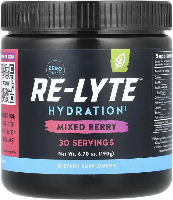 건강챙기세요 Redmond Re-Lyte® 하이드레이션 믹스 베리 190g(6.70oz) 백살까지오래오래, RedmondReLyte하이드레이션믹스베리190g670, 190g, 1개 - 쿠팡