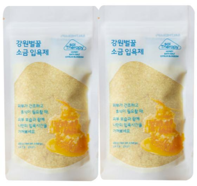 솔테라피 허니 배쓰솔트 시트러스블라썸, 2개, 100g