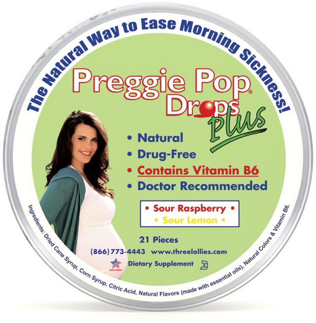 쓰리롤리즈 프레기 팝 드롭 플러스 비타민 B6 함유 21개입, 1개, 126g