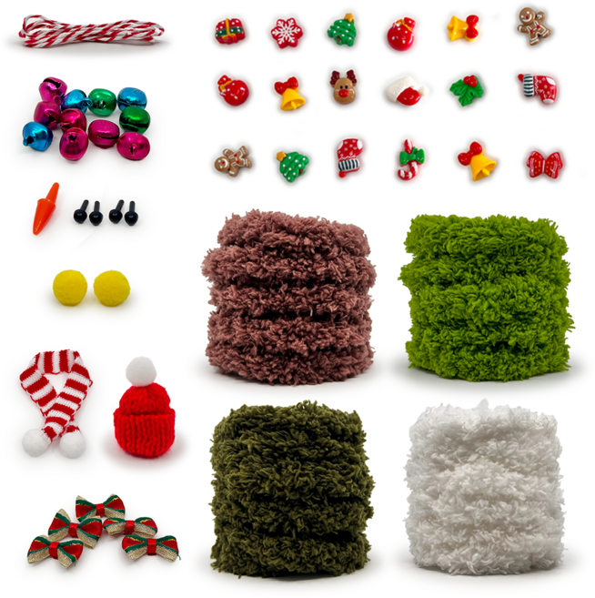 모롤 모루인형 만들기 옷 부자재 DIY 키트 4종, 1세트