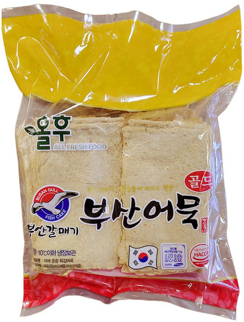 올후 갈매기 사각 부산 어묵 2.2kg, 4개