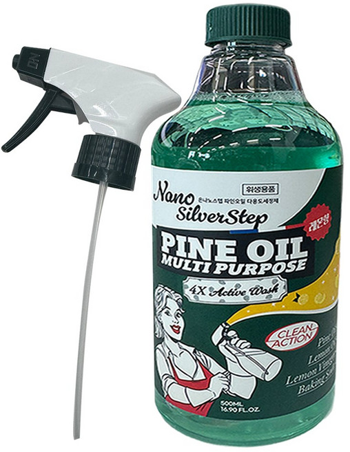 은나노스텝 시즌4 주방세제 다용도세정제 파인오일 기름때 찌든때크리너 본품, 1개, 500.1ml