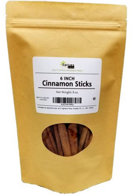 SFL 카시아 통 계피 스틱 15.2cm - 건조 긴 스틱 SFL Cassia Whole Cinnamon Sticks 6 Inch - Dried Long Stick - Premi, 1개, 226.8g