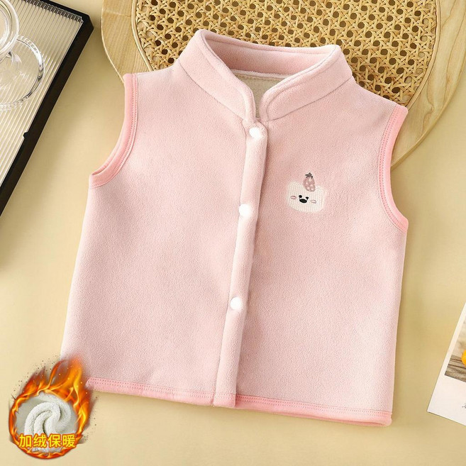 兒童馬甲冬季新款男童外穿保暖a類內搭 加絨加厚 背心 女童童裝