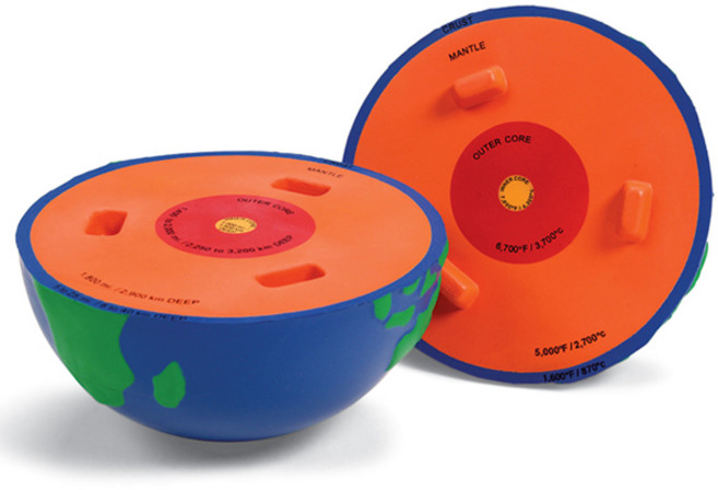 (러닝리소스)지구 내부 모형 LER2437/과학/실험, 단품