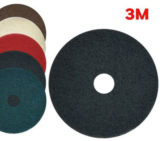 3M 마루광택기 돌돌이 패드 흑색 7200 1박스(5개) 바닥 광택 세척 오염 플로어패드