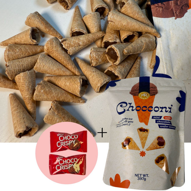 /미니 초코크리스피 증정/ 코스트코 미니초코와퍼콘 397g 월드콘 꼬다리과자 초코꼬깔콘, 1개