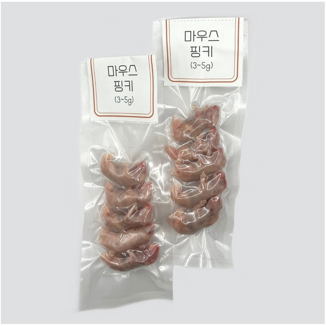 <쥐선생>냉동마우스 10마리 세트 [핑키] 3~5g(진공포장), 10개, 4g