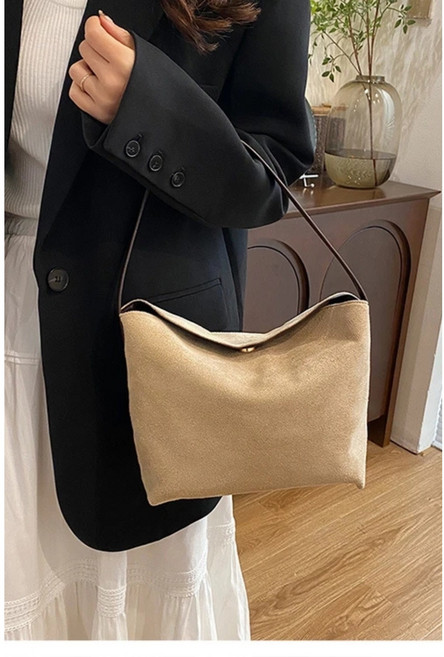 셀픽스 여성 부드러운 스웨이드 숄더백