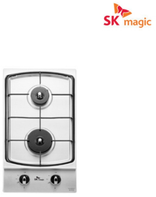 타공사이즈 260x480 SK매직 대체 빌트인 가스쿡탑 2구 B221KD 매립형 NEW, 단순배송상품, LPG
