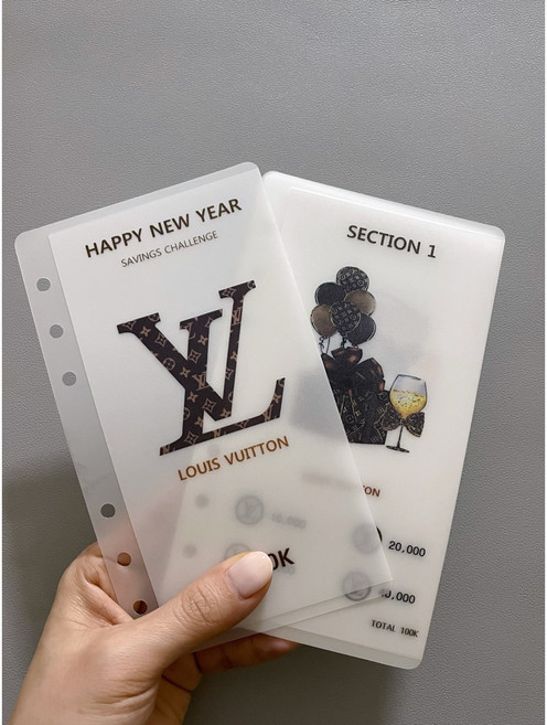 A6 현금챌린지 저축속지 루이 포켓속지 현금저축챌린지 현금바인더 보드