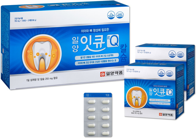 잇큐 240정 4개월분 치아 건강 뼈건강 칼슘 영양제