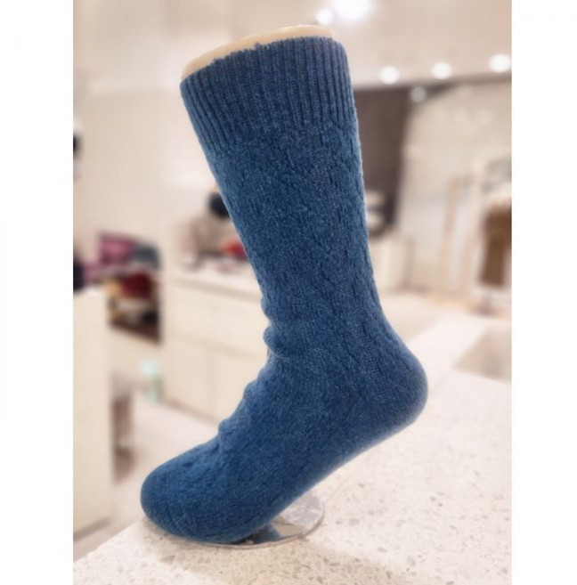 비비안 오로블루 캐시미어 꽈배기 양말 OKS0199 566665