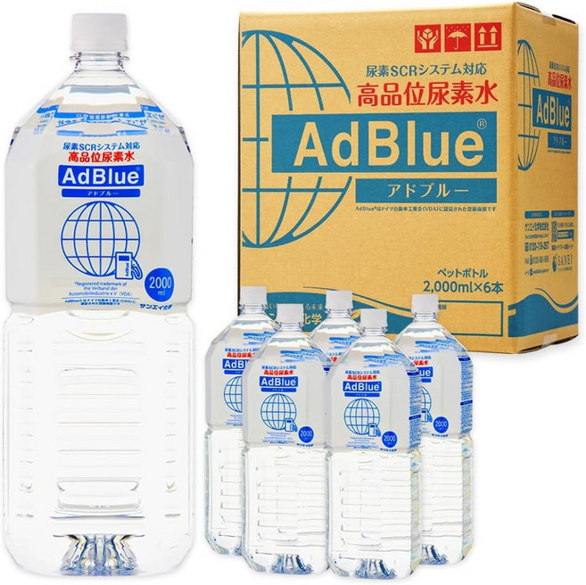 산에이화학 ADBLUE 요소수 2L, 6개, 공용