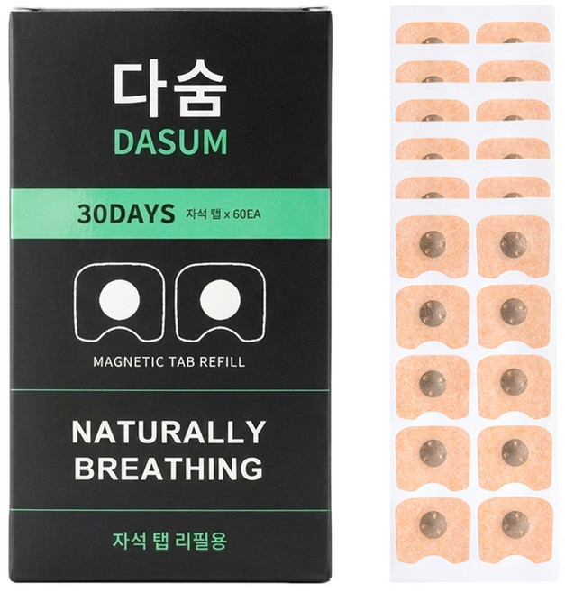 DASUM 비강확장기 자석 리필패치 60p 30일분, 1박스