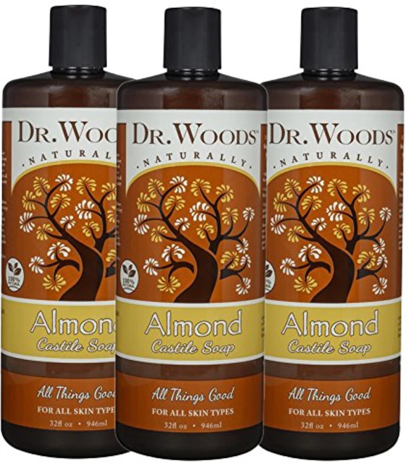 닥터우즈 퓨어 아몬드 카스티야 비누, 946ml, 3개 - 쿠팡