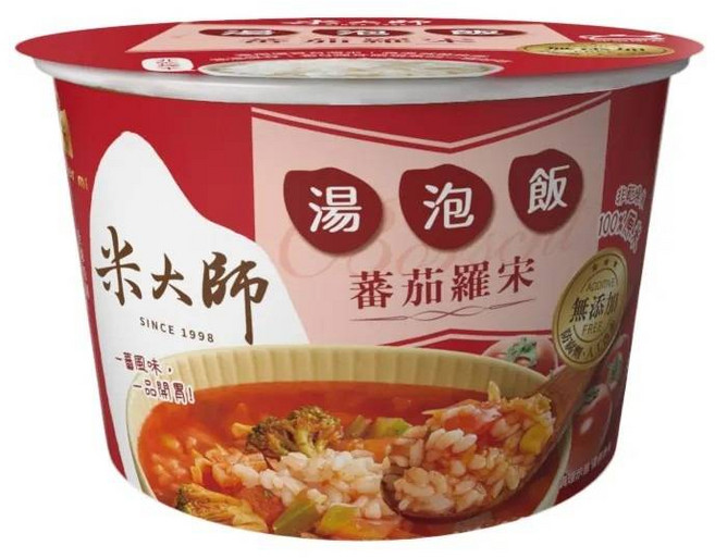 米大师 菠菜蛋花湯泡飯 添加物FREE 新鮮米飯 沖泡即食, 155g, 1