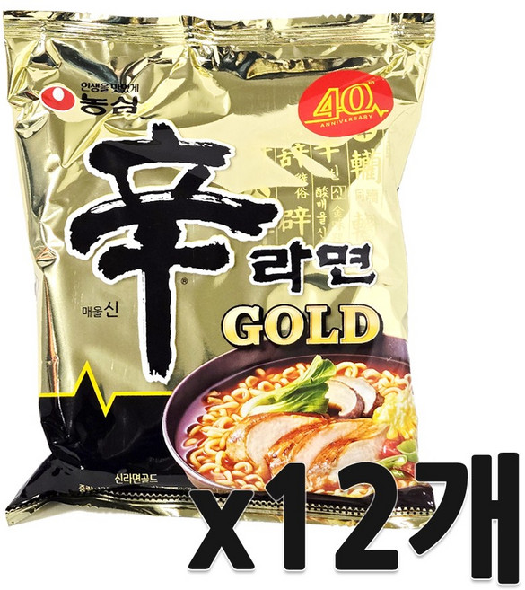 신라면 골드 125g, 12개