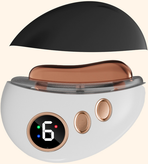 NICHIYOU 갈바닉 피부 마사지기 얼굴 안마기, 화이트, 1개