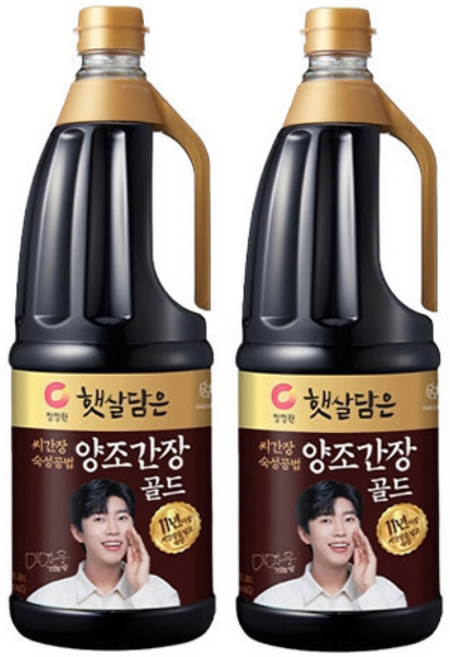 햇살담은 씨간장숙성 양조간장골드, 2개, 1.7L