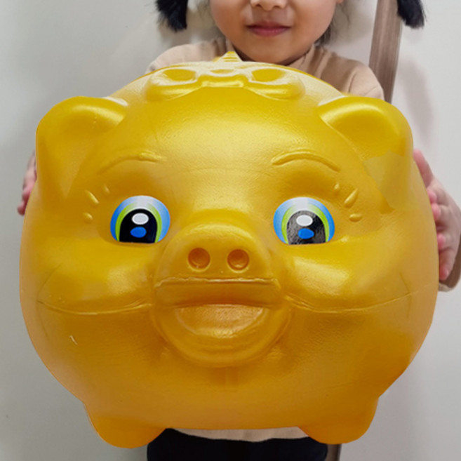 [나인쇼핑] 황금돼지저금통 왕특대 초대형 스웰라이트 32x35x27cm, 왕특대 황금돼지저금통, 1개