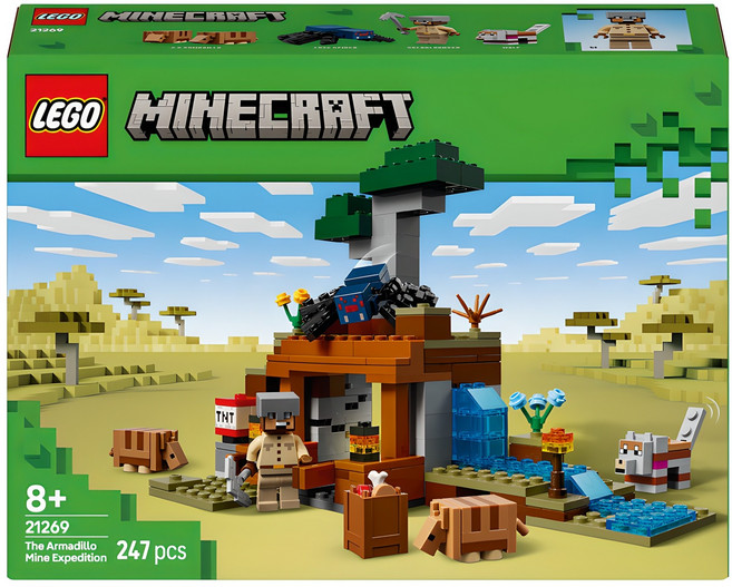레고 마인크래프트 아르마딜로 광산 탐험 21269, 1개, 혼합색상