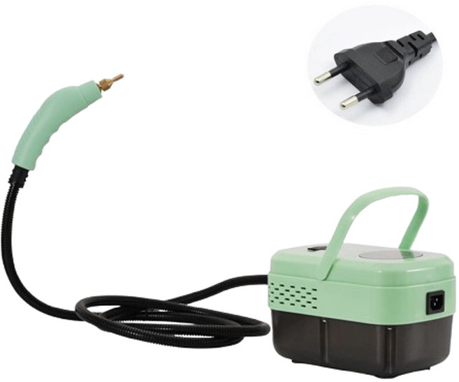 LY 고온 스팀 청소기 스팀청소기 주방청소 냉장고 욕실 화장실 청소 세트, 녹색