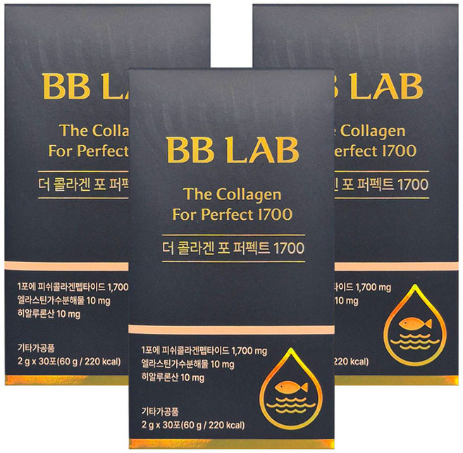 비비랩 더 콜라겐 포 퍼펙트 1700, 3개, 60g