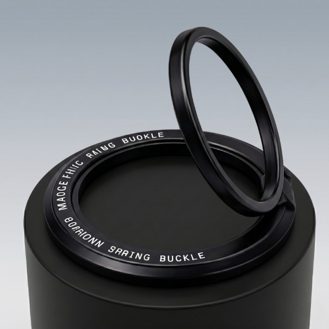 브레텐 슬림 초강력 자석 맥세이프 그립 스마트 톡, 1개, 블랙