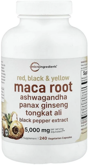 마이크로 인그리디언츠 마카 루트 Micro Ingredients Maca Root 240정, 1개 - 쿠팡