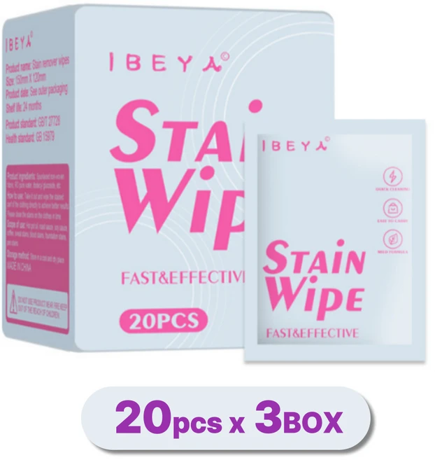1초클린 이베야 휴대용 얼룩제거 의류 신발 클린징 티슈 20매 3개, 100g - 쿠팡