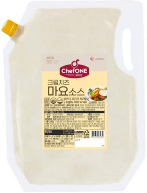 대상 쉐프원 크림치즈 마요소스, 2kg, 2개
