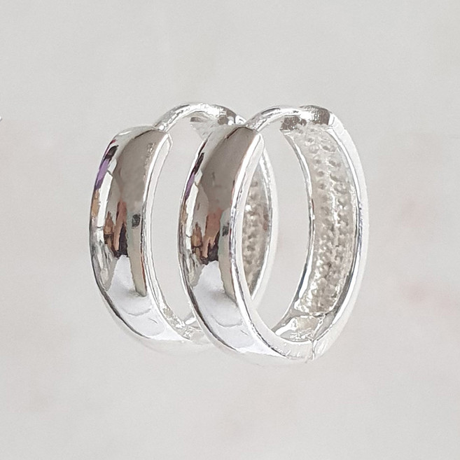 야랑쥬얼리 925 실버 원터치 굵은 후푸 귀걸이