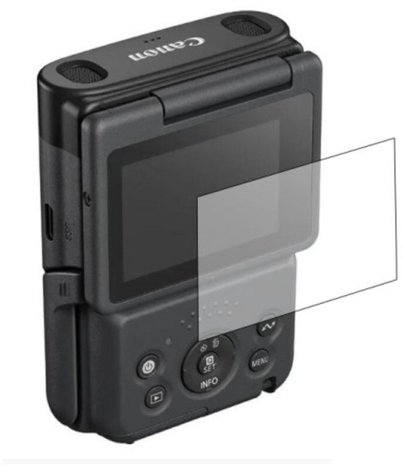 Canon Powershot V10 Vlog 카메라 LCD 디스플레이 화면 보호 HD 필름 액세서리 용 하드 강화 유리 전체 커, 01 1 pcs glass