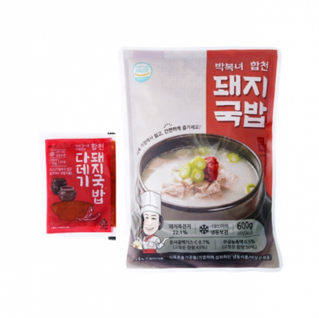 합천식품 박복녀 돼지국밥, 6개, 600g