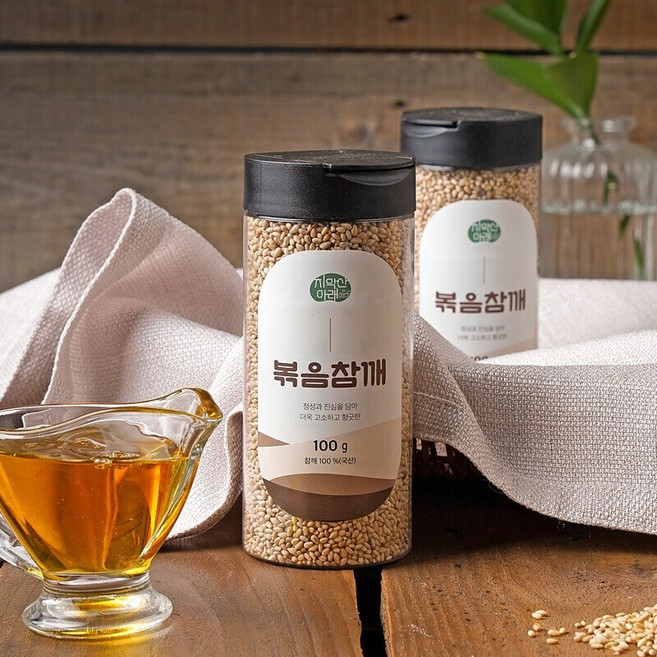 치악산아래 국산100% 로스팅 볶음참깨, 볶음참깨 100g 3개, 100g, 3개