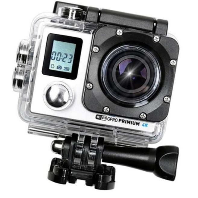 액션캠 G GOON 실버 방수카메라 GPRO-4000 4K, 본상품