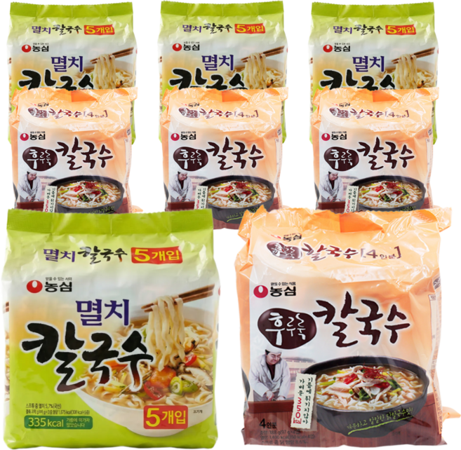 농심 건면 칼국수 반반 세트 (멸치칼국수20 + 후루룩칼국수16)