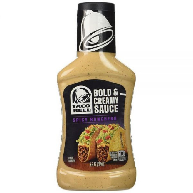 Taco Bell 볼드 앤 크리미 스파이시 란체로 소스 226.8g(8온스) 병, 1
