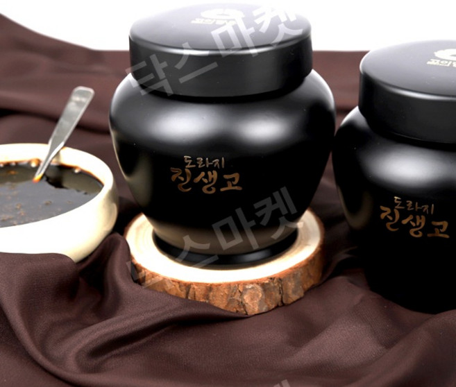 황금밭 약 흑 기관지특효 도라지청 진생고, 2개, 500g