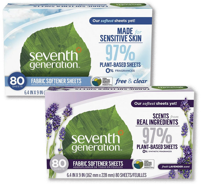 세븐제너레이션 섬유유연제 건조기용 드라이어 시트, 1개