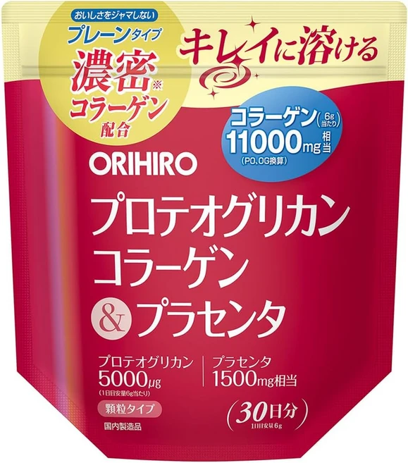 Orihiro 프로테오글리칸 태반 콜라겐, 4개, 180g - 쿠팡