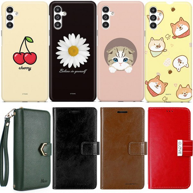 갤럭시A24 갤럭시 A24 디자인 하드 다이어리 지갑 휴대폰 케이스 SM-A245