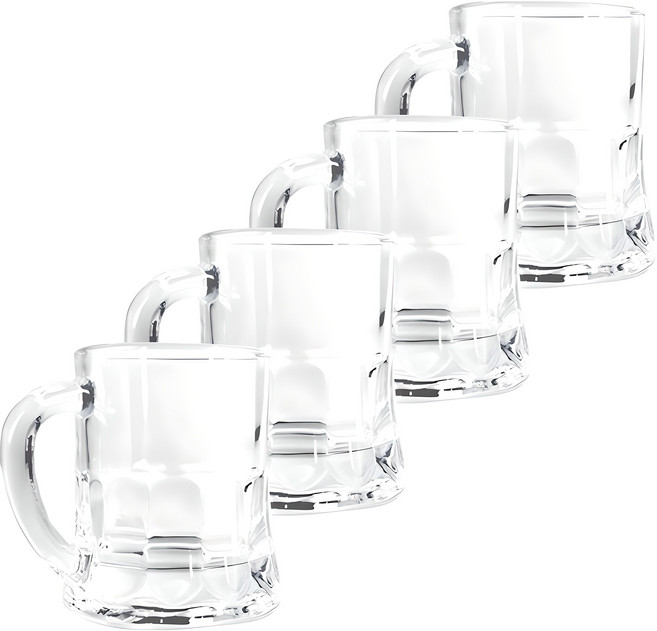 아트웨어 퓨어 미니 손잡이 소주잔, 4개